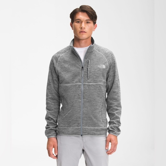 The North Face Men's Canyonlands Heathered Gray Full-Zip Jacket Size XXL Fleece - Picture 1 of 10
